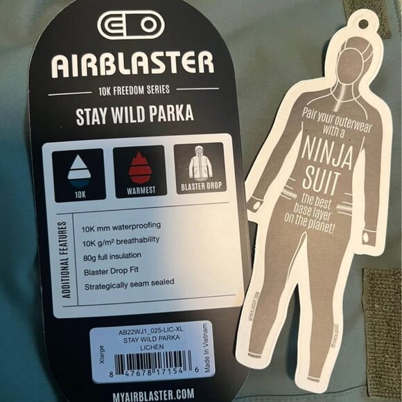 Airblaster Stay Wild Parka Ski/Snowboarding Jacket - Picture 5 of 5